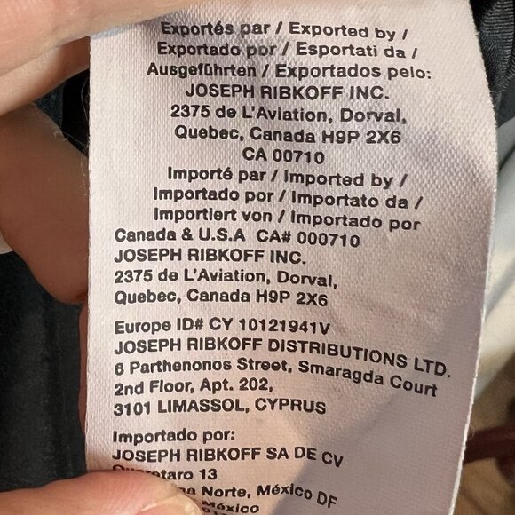 Joseph Ribkoff Sleeveless Bubble Hem Nylon Dress Zip Front Pockets Black Sz 8 - Picture 13 of 13